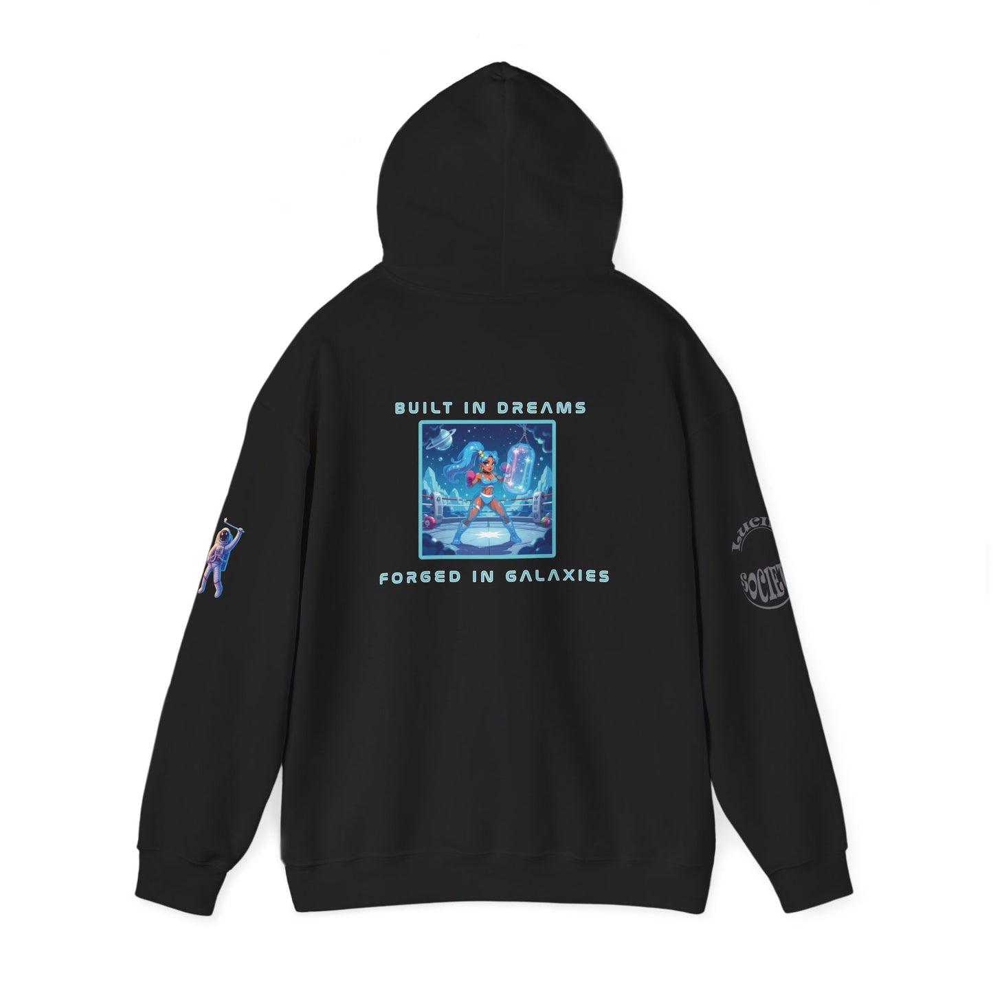 Cosmic Dreams Hoodie, Unisex Hooded Sweatshirt, Graphic Sweatshirt, Trendy Pullover Hoodie, Unique Gift Idea, Space-Inspired Apparel