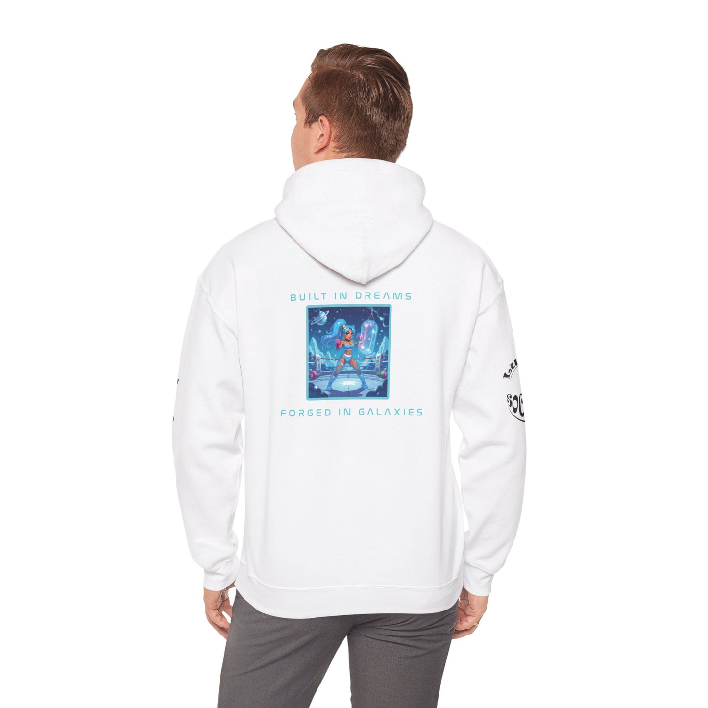 Cosmic Dreams Hoodie, Unisex Hooded Sweatshirt, Graphic Sweatshirt, Trendy Pullover Hoodie, Unique Gift Idea, Space-Inspired Apparel