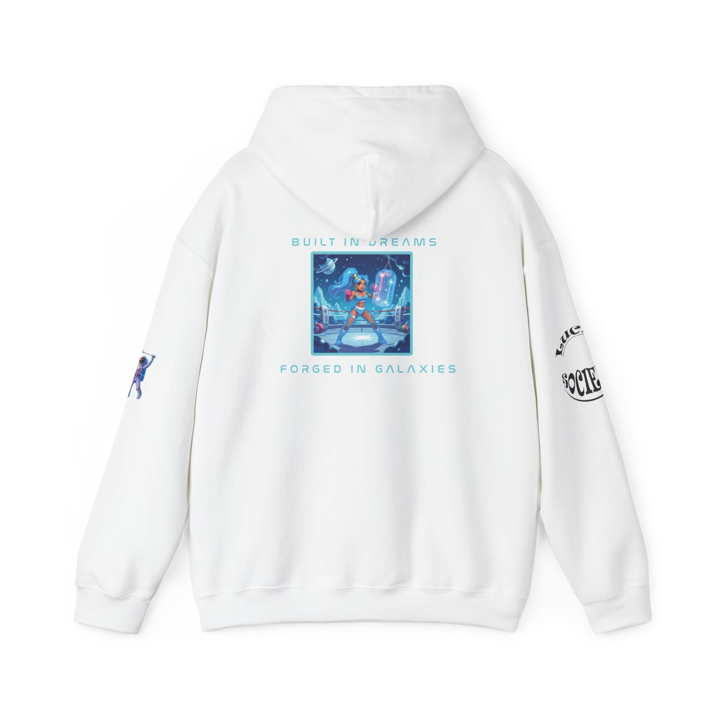 Cosmic Dreams Hoodie, Unisex Hooded Sweatshirt, Graphic Sweatshirt, Trendy Pullover Hoodie, Unique Gift Idea, Space-Inspired Apparel