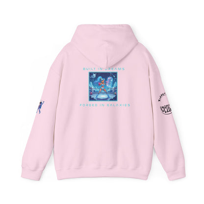 Cosmic Dreams Hoodie, Unisex Hooded Sweatshirt, Graphic Sweatshirt, Trendy Pullover Hoodie, Unique Gift Idea, Space-Inspired Apparel