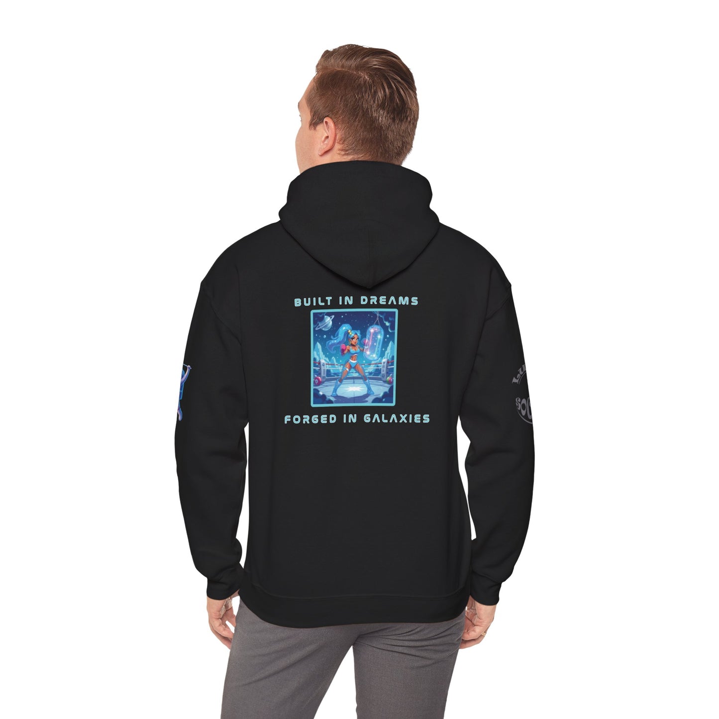 Cosmic Dreams Hoodie, Unisex Hooded Sweatshirt, Graphic Sweatshirt, Trendy Pullover Hoodie, Unique Gift Idea, Space-Inspired Apparel