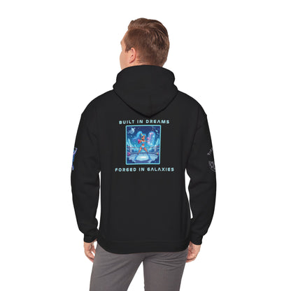 Cosmic Dreams Hoodie, Unisex Hooded Sweatshirt, Graphic Sweatshirt, Trendy Pullover Hoodie, Unique Gift Idea, Space-Inspired Apparel